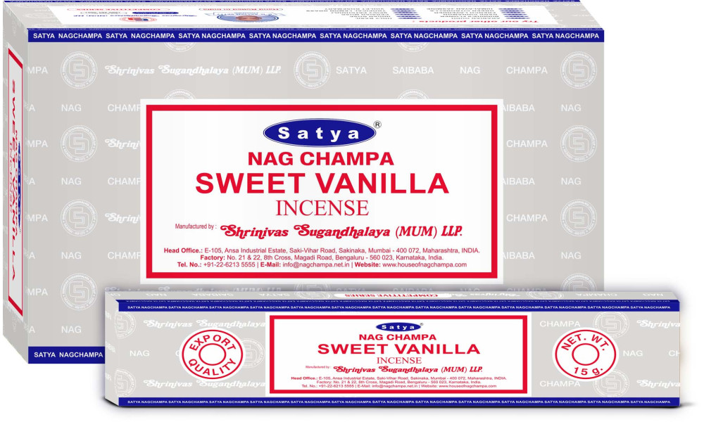 Satya Competitive Series: Sweet Vanilla (12 packs x 50 units = 600 packs)