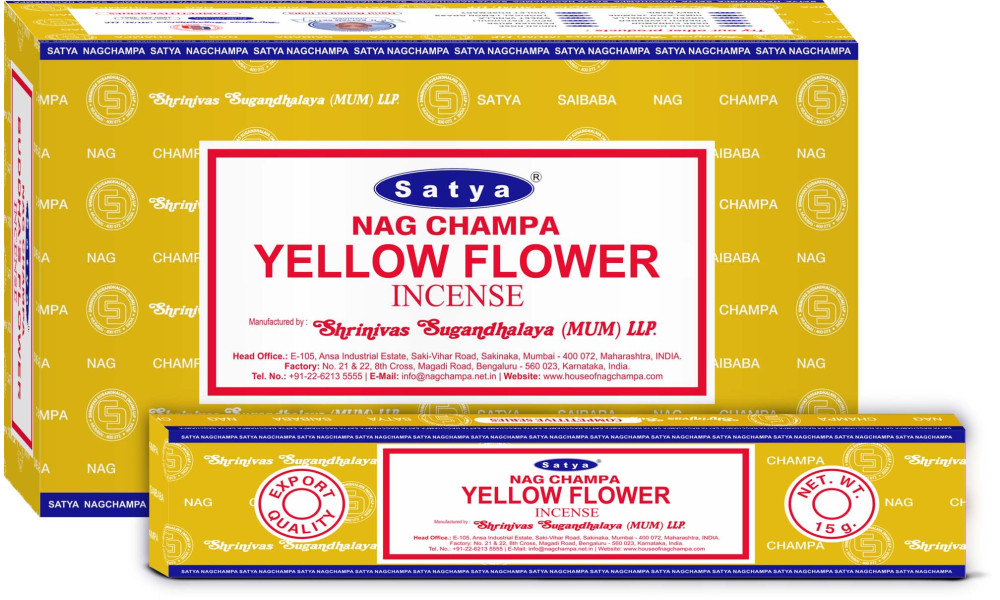 Satya Competitive Series: Yellow Flower (12 packs x 50 units = 600 packs)