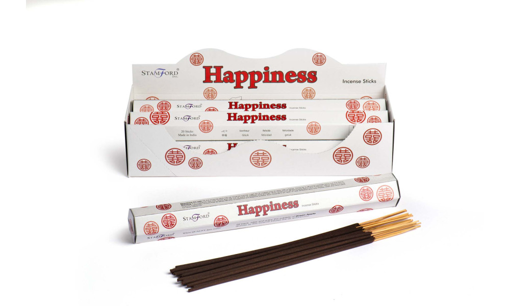 Stamford Hex Spiritual incense sticks: Happiness (6 packs x 48 units = 288 packs)